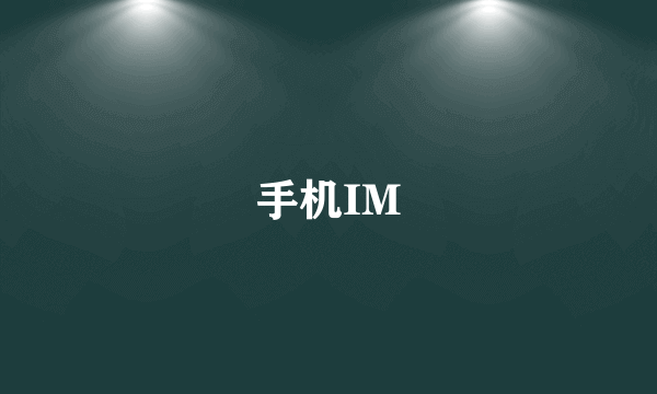 手机IM