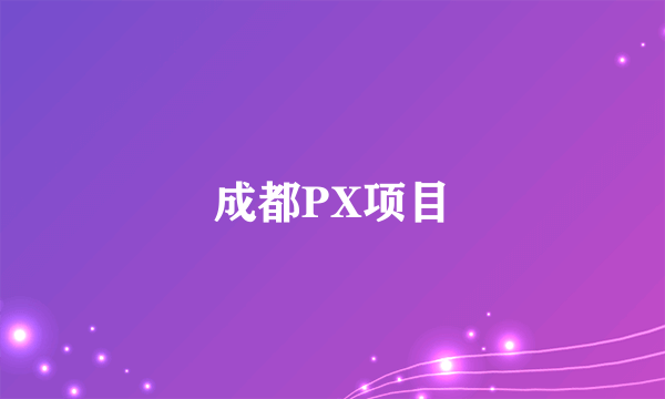 成都PX项目