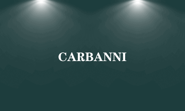 CARBANNI