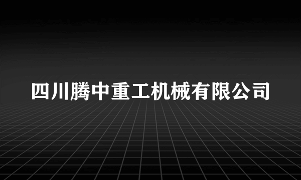 四川腾中重工机械有限公司