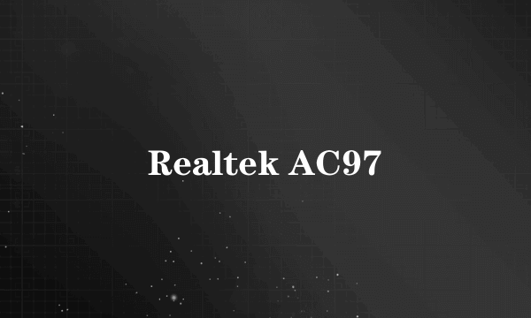 Realtek AC97