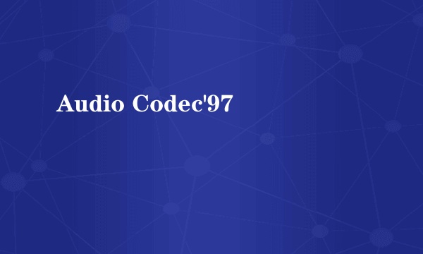 Audio Codec'97