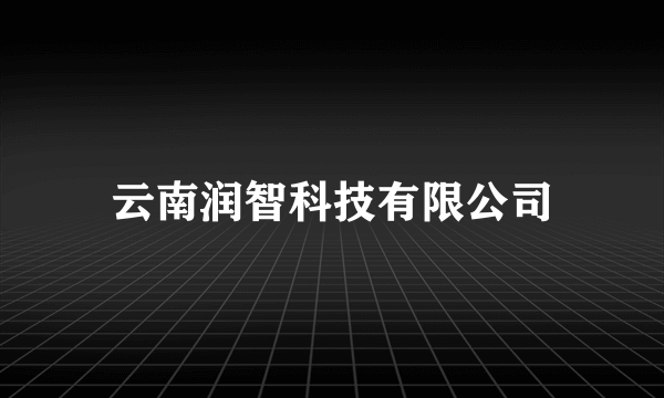 云南润智科技有限公司