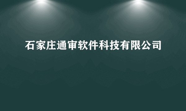 石家庄通审软件科技有限公司