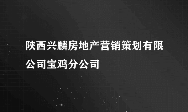 陕西兴麟房地产营销策划有限公司宝鸡分公司