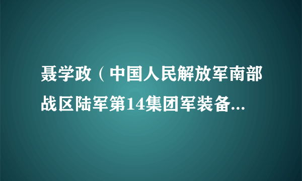 聂学政（中国人民解放军南部战区陆军第14集团军装备部副部长）