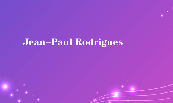 Jean-Paul Rodrigues