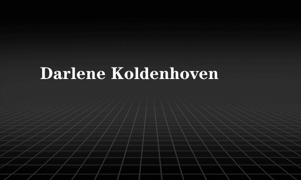 Darlene Koldenhoven