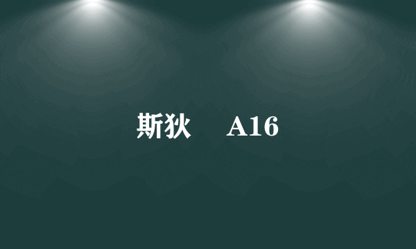 斯狄渢 A16