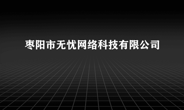 枣阳市无忧网络科技有限公司