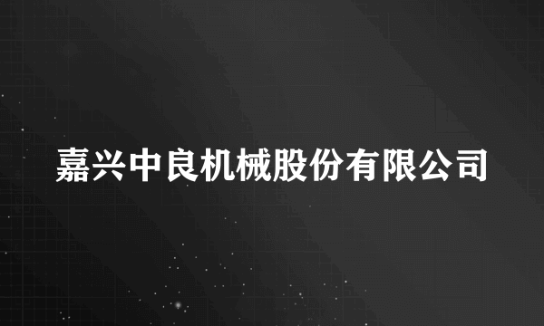 嘉兴中良机械股份有限公司