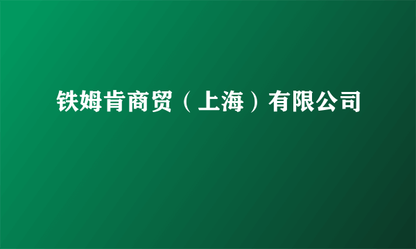 铁姆肯商贸（上海）有限公司