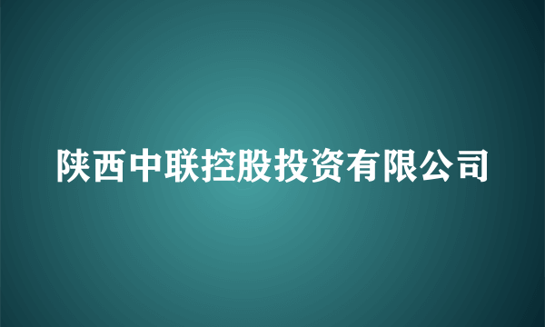 陕西中联控股投资有限公司