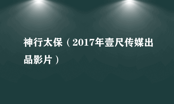 神行太保（2017年壹尺传媒出品影片）