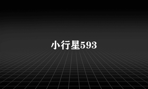 小行星593