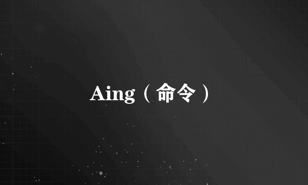 Aing（命令）