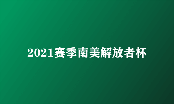 2021赛季南美解放者杯