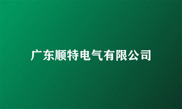 广东顺特电气有限公司