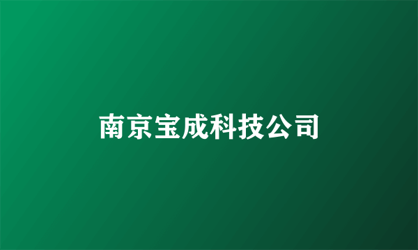 南京宝成科技公司