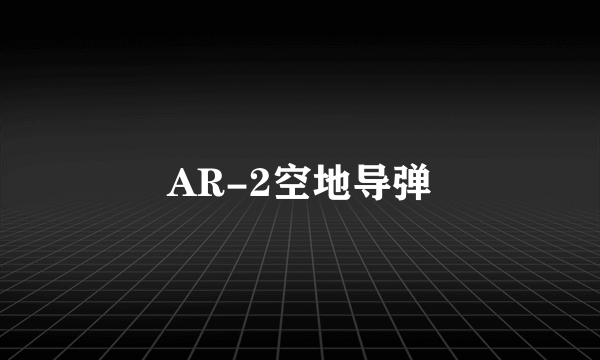 AR-2空地导弹