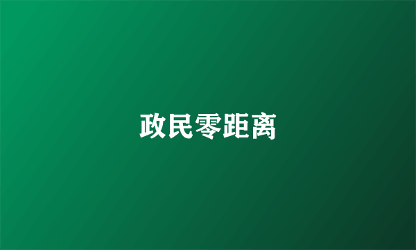 政民零距离