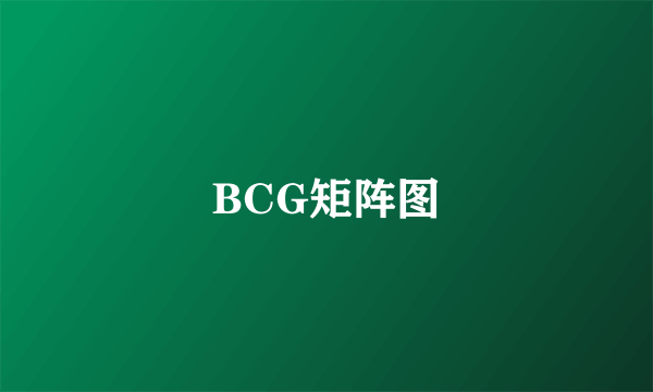 BCG矩阵图