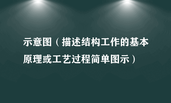 示意图（描述结构工作的基本原理或工艺过程简单图示）