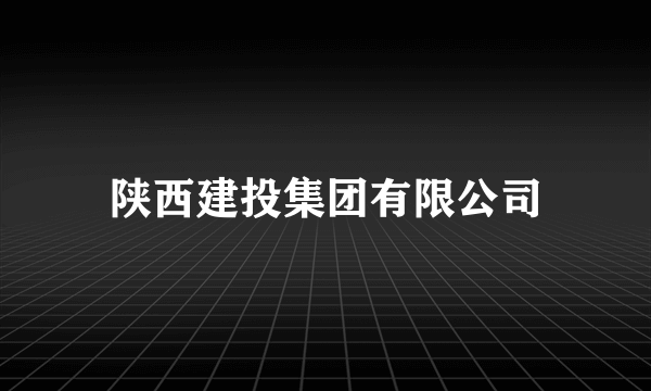 陕西建投集团有限公司