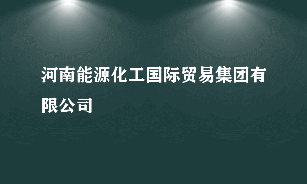 河南能源化工国际贸易集团有限公司