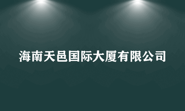 海南天邑国际大厦有限公司