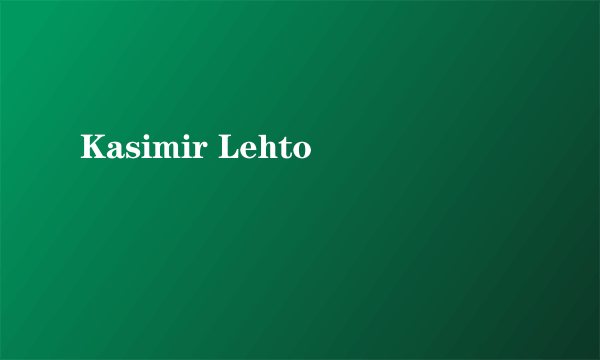 Kasimir Lehto