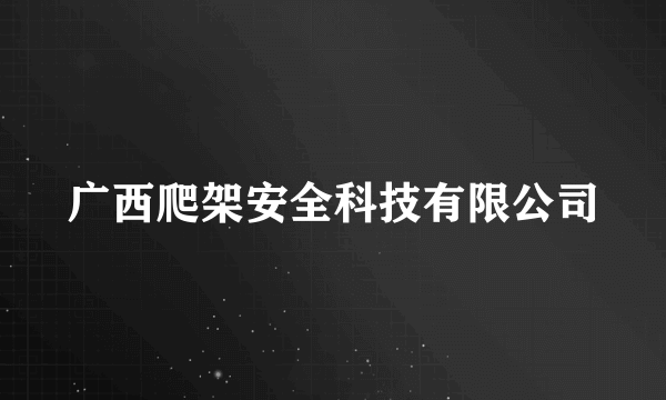 广西爬架安全科技有限公司