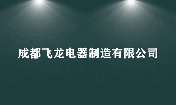 成都飞龙电器制造有限公司