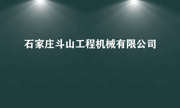 石家庄斗山工程机械有限公司