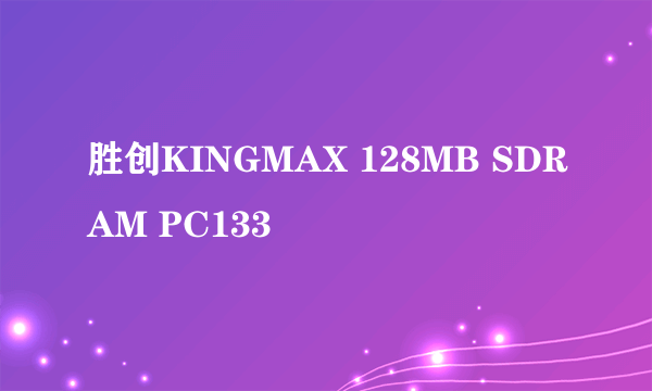 胜创KINGMAX 128MB SDRAM PC133