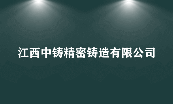 江西中铸精密铸造有限公司