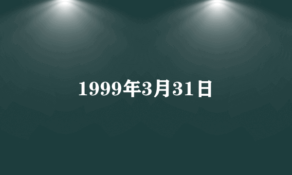 1999年3月31日