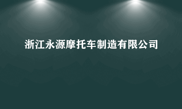 浙江永源摩托车制造有限公司