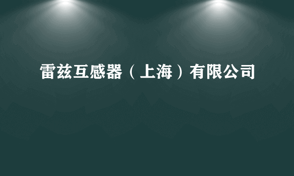 雷兹互感器（上海）有限公司