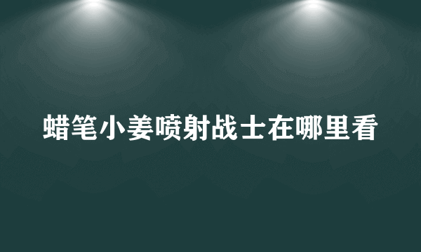 蜡笔小姜喷射战士在哪里看