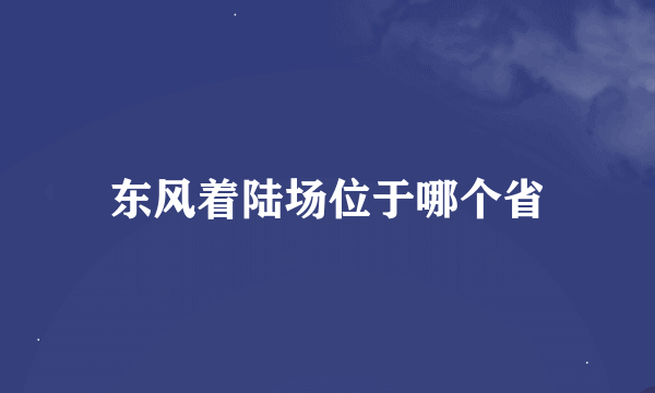 东风着陆场位于哪个省