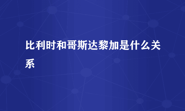 比利时和哥斯达黎加是什么关系