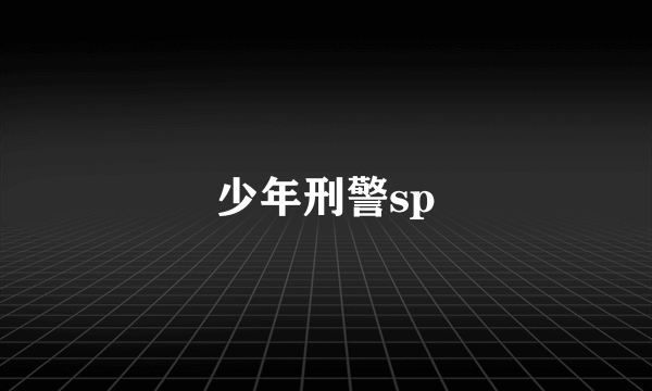 少年刑警sp