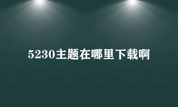 5230主题在哪里下载啊