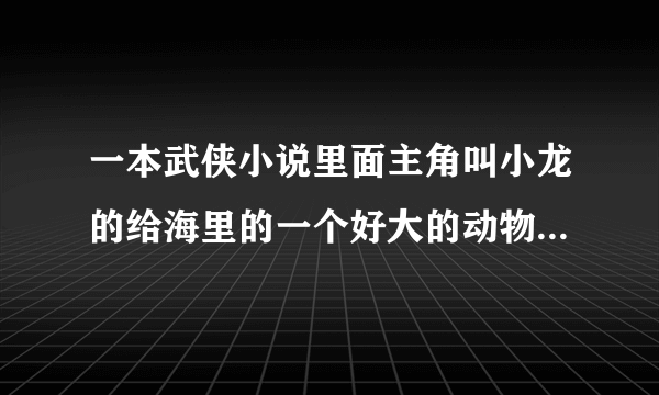 一本武侠小说里面主角叫小龙的给海里的一个好大的动物吞下去后，在肚里面找到武功的叫什么名?