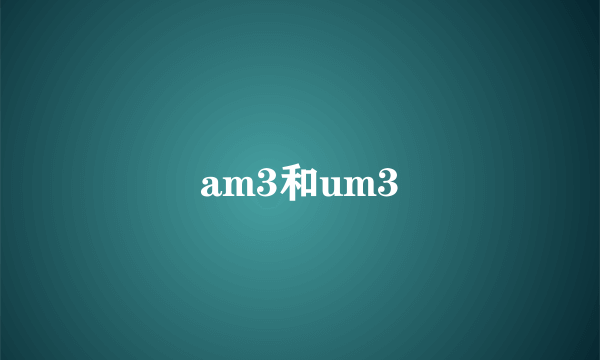 am3和um3