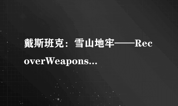 戴斯班克：雪山地牢——RecoverWeapons和Specialspicytaco攻略