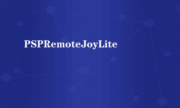 PSPRemoteJoyLite