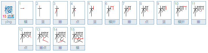 樱的拼音