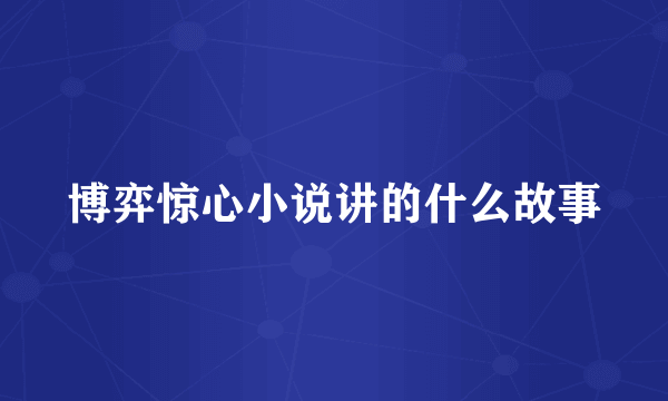 博弈惊心小说讲的什么故事